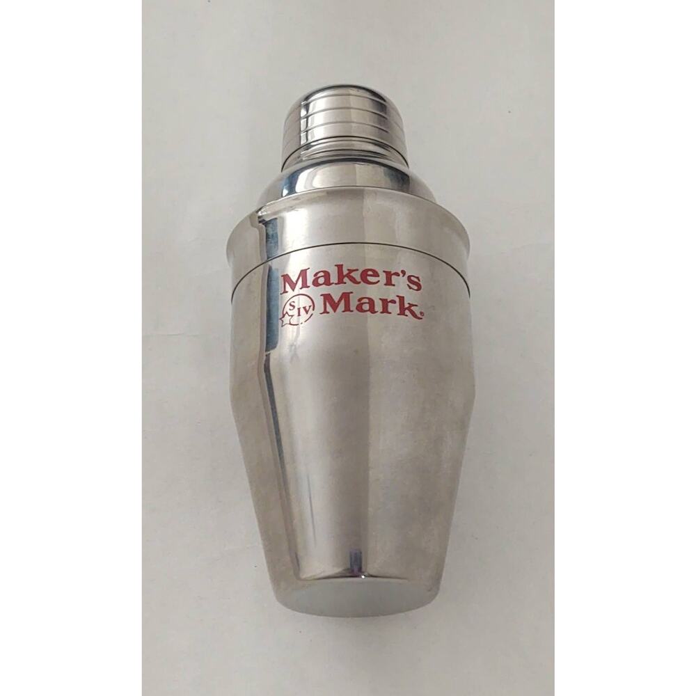 Maker's Mark Stainless Steel Cocktail Shaker 2009 Ambassador Holiday Gift